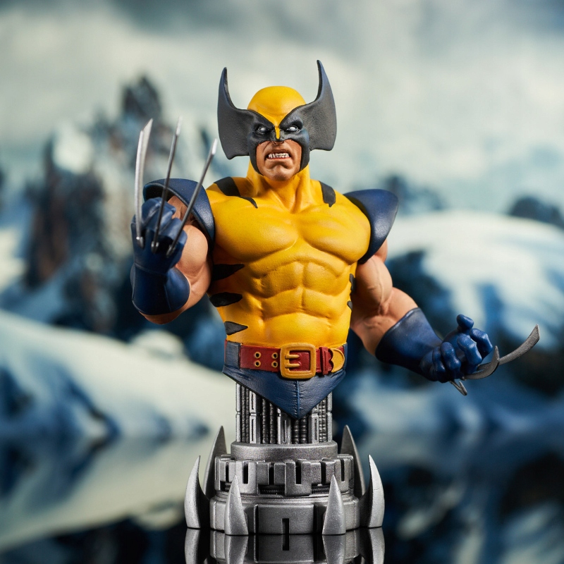 Marvel Wolverine (žlutý oblek) mini busta 2024 Sdcc 12,7 cm