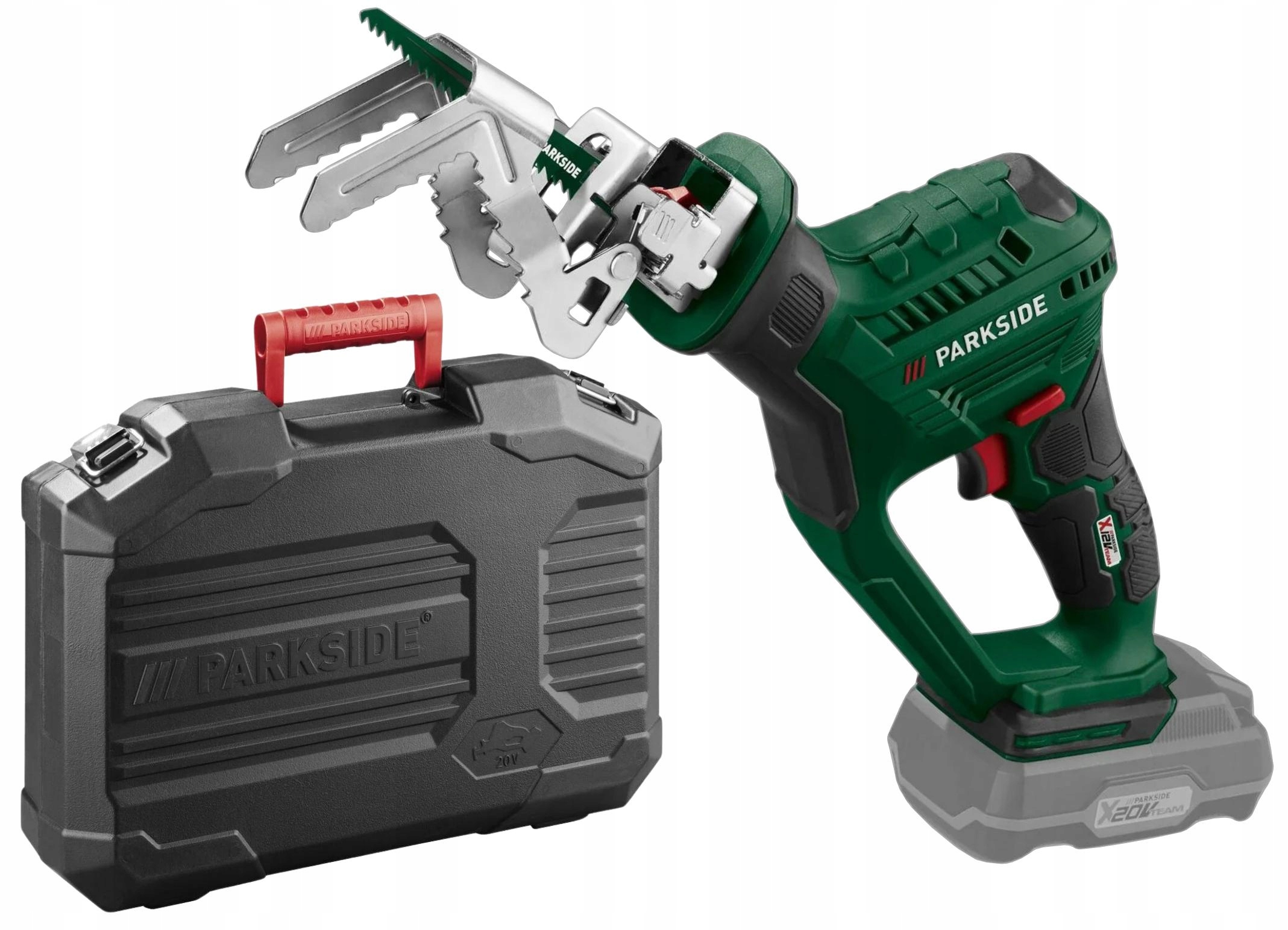 Akumulatorowa piła do gałęzi pilarka Parkside Pasa 20-Li D3 20V Walizka