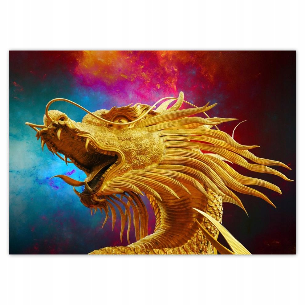 

Plakaty 70x50 Złoty Chiński smok