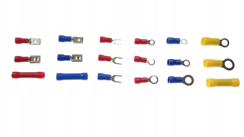 DUŻY ZESTAW KONEKTORÓW IZOLOWANYCH ETUI MIX 18 TYPÓW ZŁĄCZA DLA ELEKTRYKA Kod producenta 89880