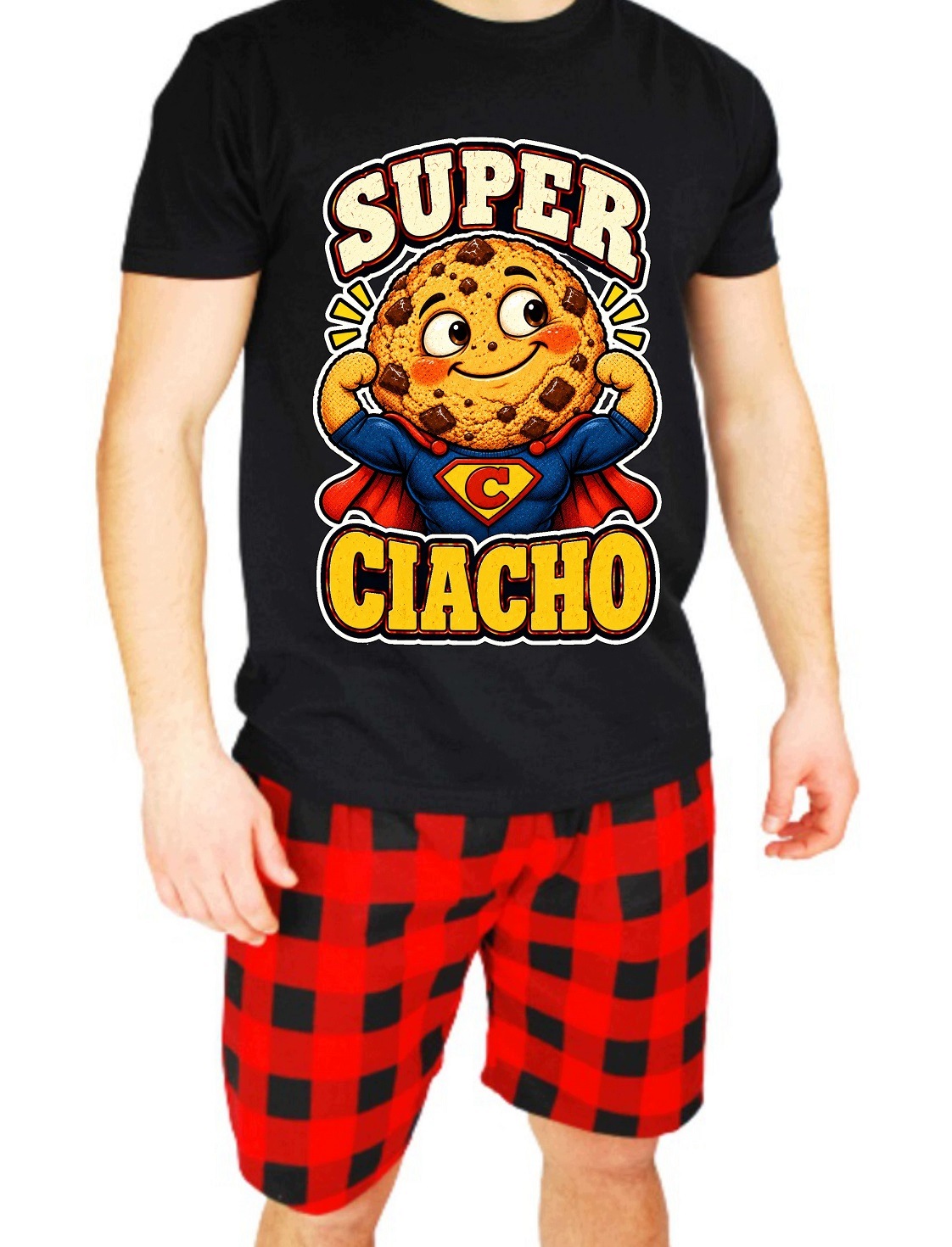 Bavlněné pánské pyžamo Dárek k Dni chlapců pro muže Ciacho M