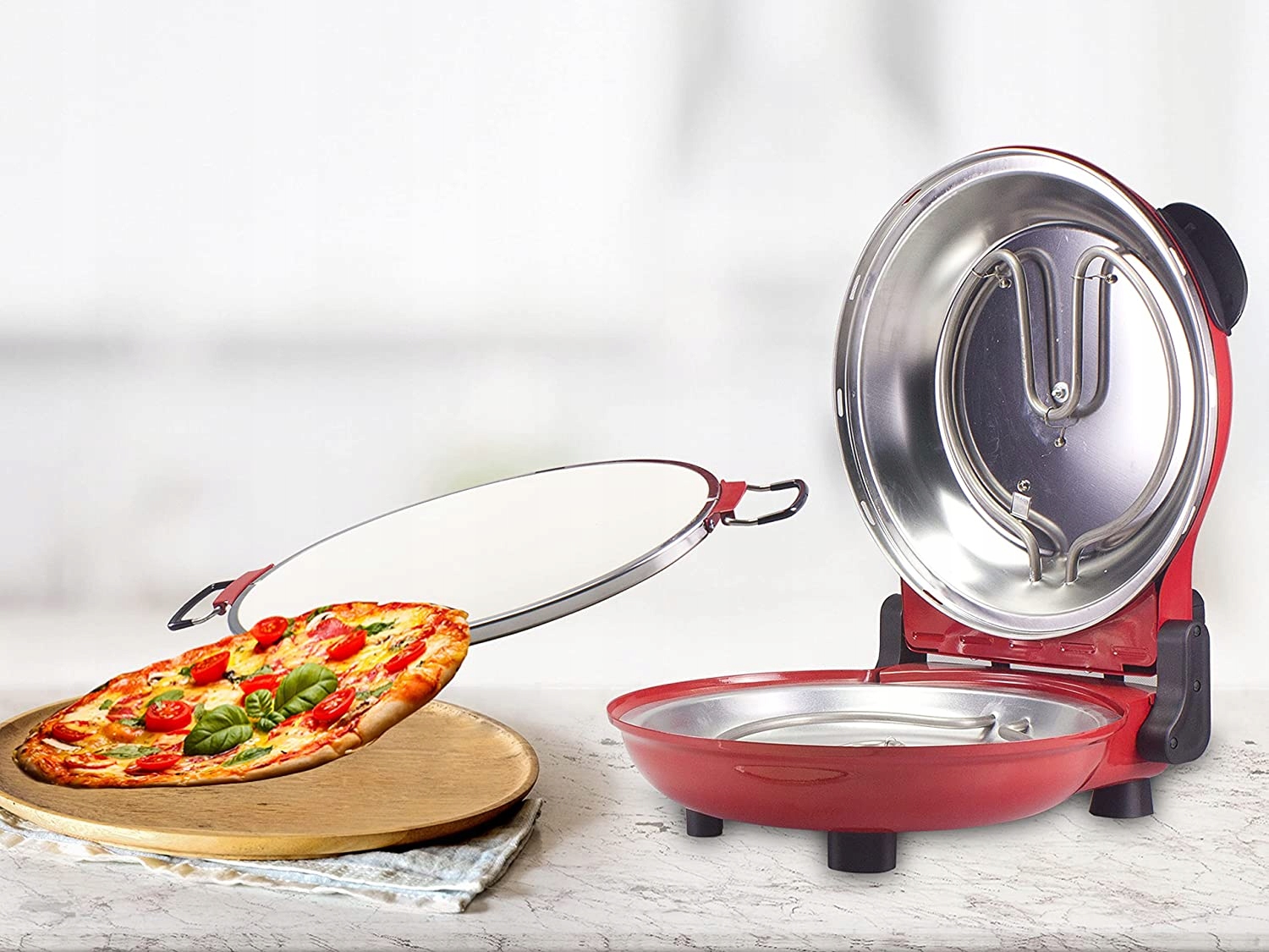 PIEC DO PIZZY BEPER P101CUD300 0 l czerwony