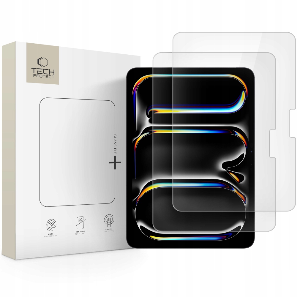 Szkło Hartowane Tech- Protect Glass Fit+ 2- Pack iPad Air 13" 1 2 3 2024-