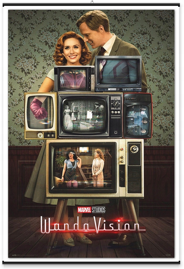 Wandavision Life on TV настенный плакат 61x91, 5 см ширина изделия 61 см