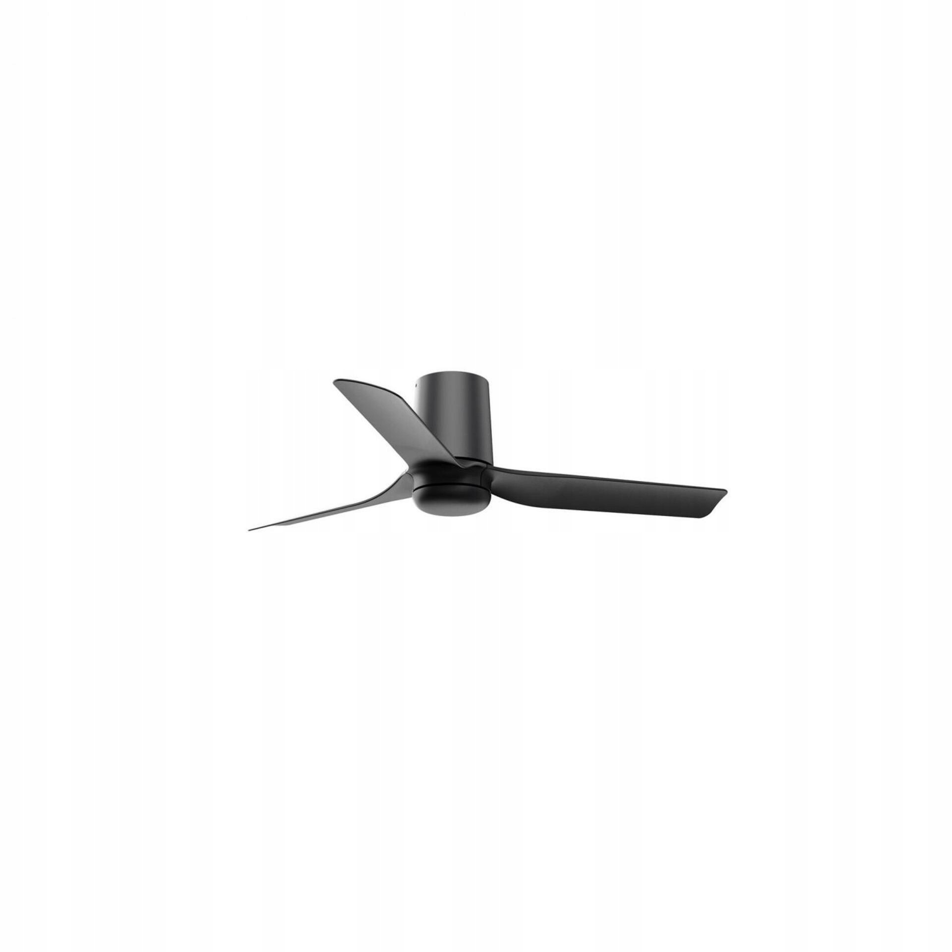 Stropný ventilátor Faro Mini Punt Tub S čierny, DC motor, diaľkové ovládanie,