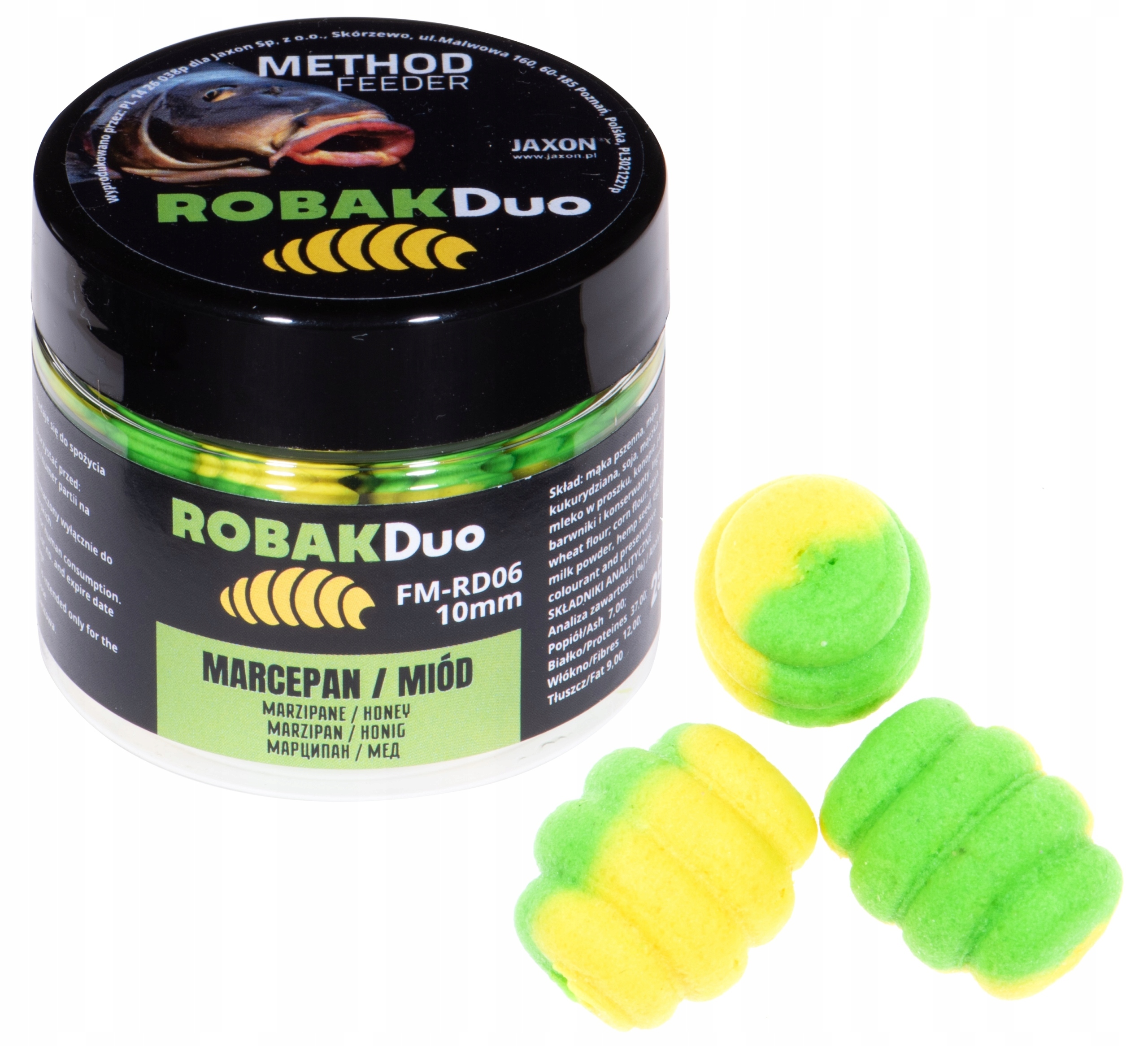 Marcepan Miód Wafters Robak Duo Color 10mm Jaxon