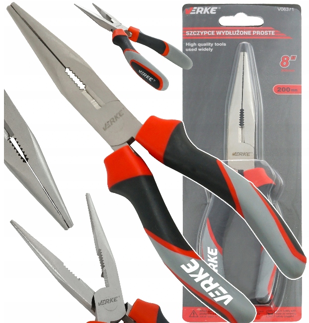 

Szczypce Wydłużone Proste 8'' 200 MM Verke