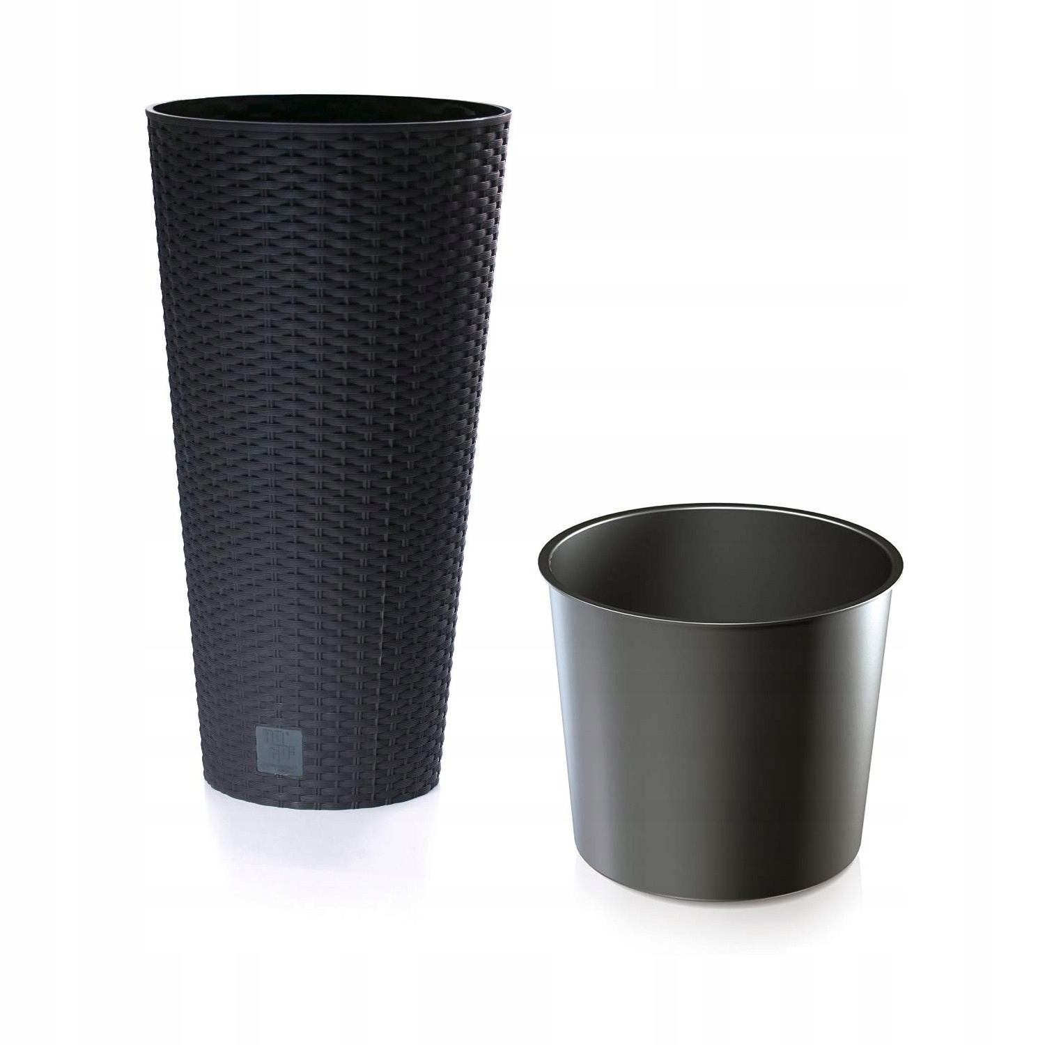 DONICZKA DONICA ZEWNĘTRZNA RATTANOWA ANTRACYTOWY Z WKŁADEM OSŁONKA WYSOKA Kod producenta DRTUS200-S433