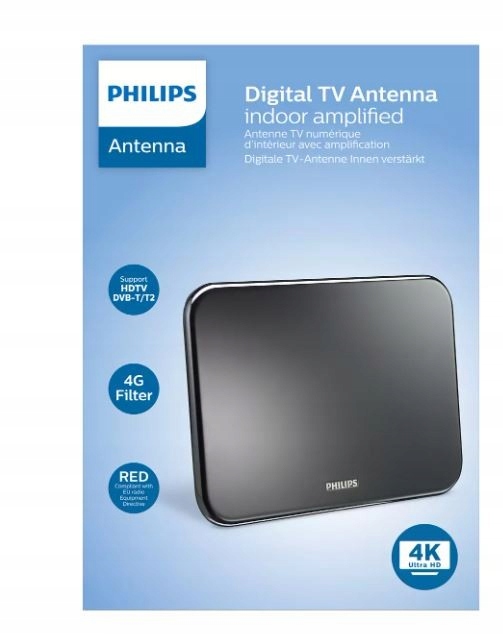Televizní antena pokojová Philips SDV6224/12, černá