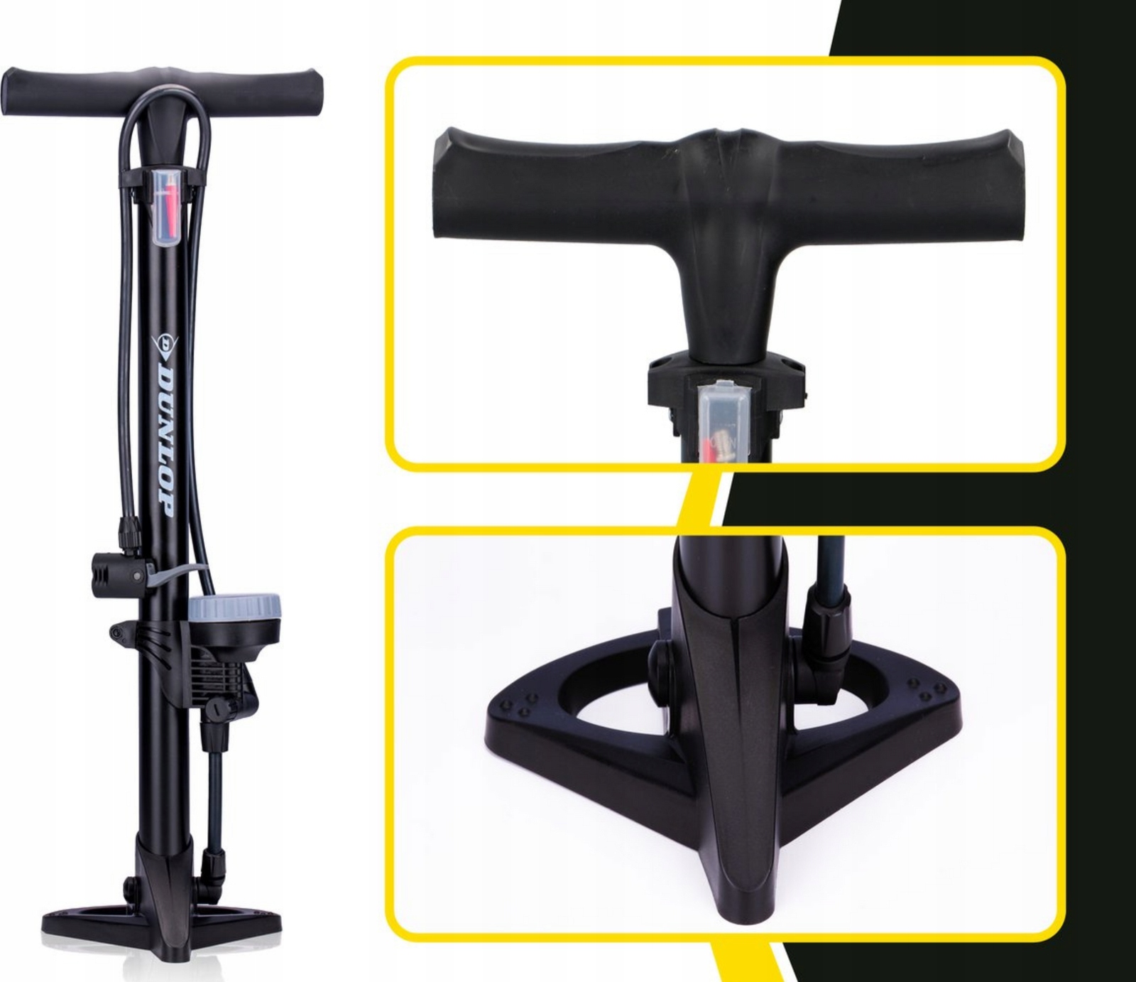 POMPKA ROWEROWA z MANOMETREM do Roweru Podłogowa SAMOCHODOWA DUNLOP Rodzaj podłogowa