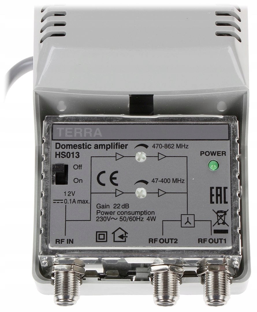 WZMACNIACZ ANTENOWY HS-013 TERRA Model HS-013