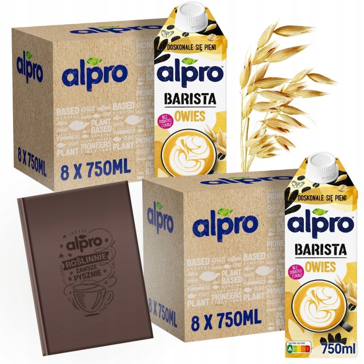 Levně Rostlinný ovesný nápoj Alpro Barista Oves bez cukru 16x750 ml kalendář