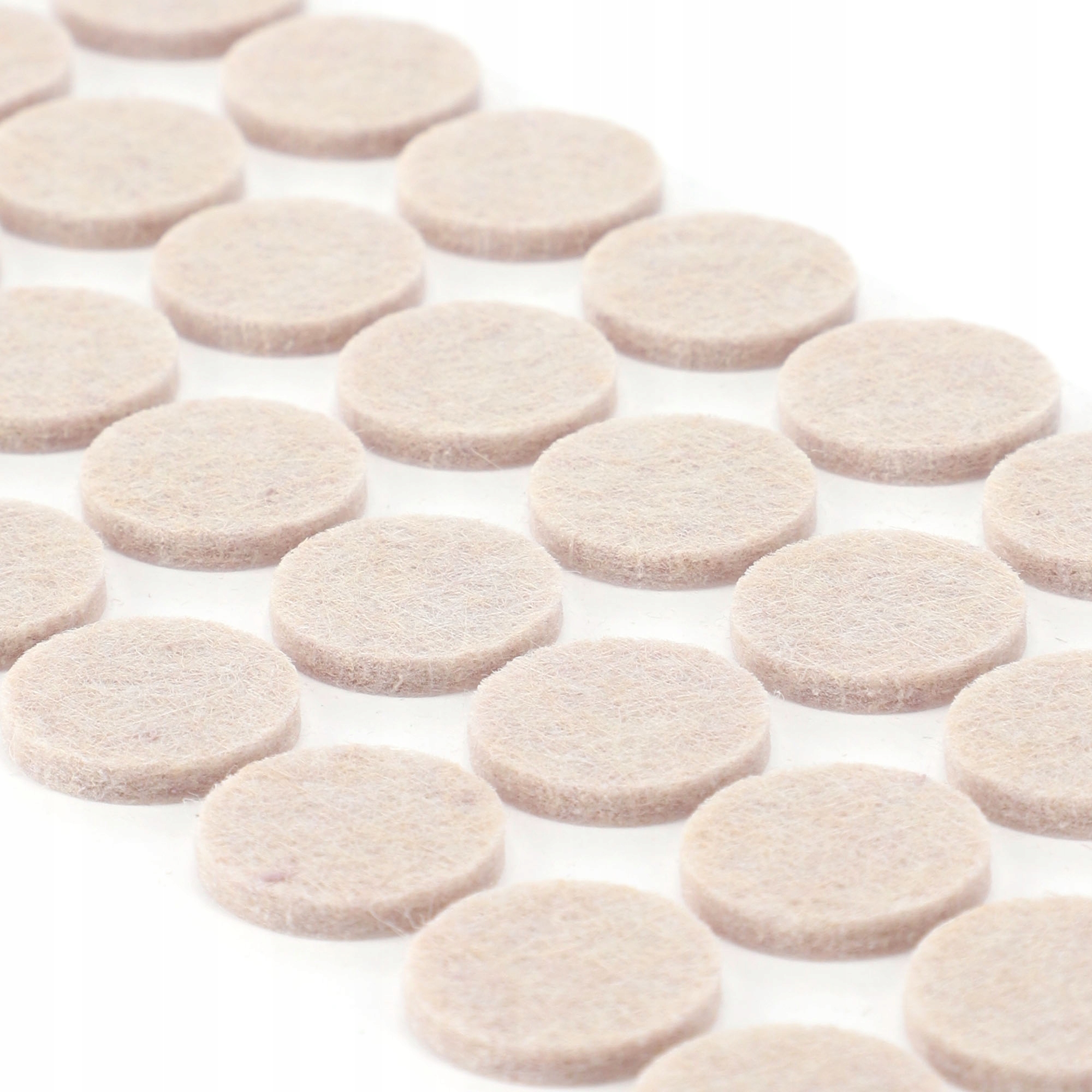 88x PODKŁADKI POD KRZESŁA MEBLE FILC NAKŁADKI FILCOWE SAMOPRZYLEPNE Długość 2 cm