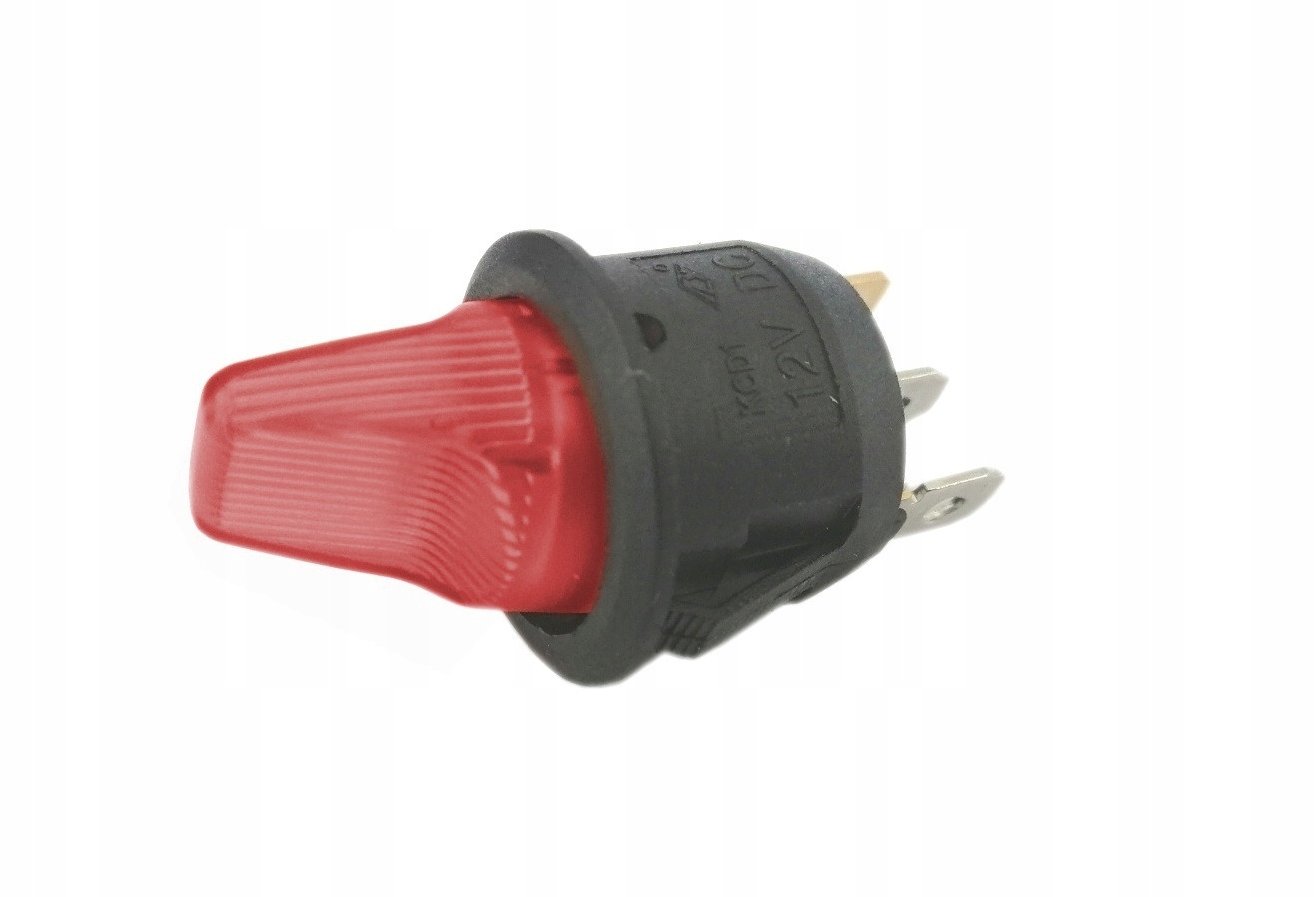 

Przełącznik 6A 250V On-off Podświetlenie Czerwone