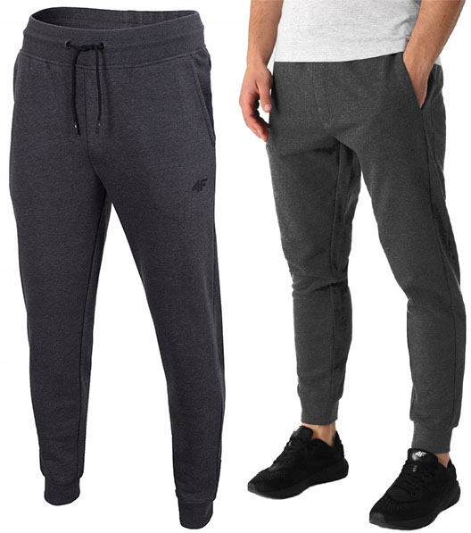

4F Spodnie Męskie Dresowe Bawełniane Joggery R.s