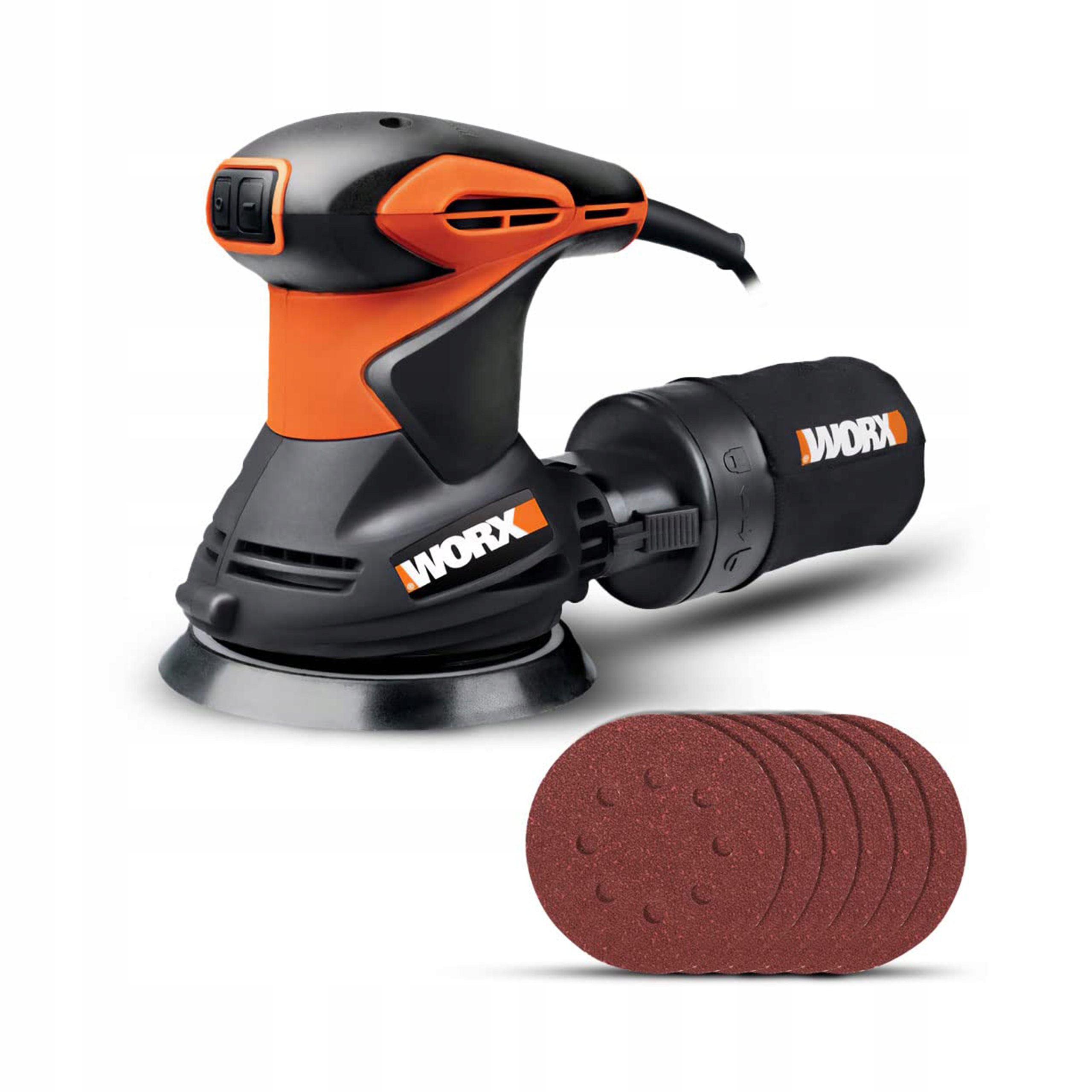 Szlifierka roto-oscylacyjna Worx WX652.1 300W 125m Komfortowy uchwyt