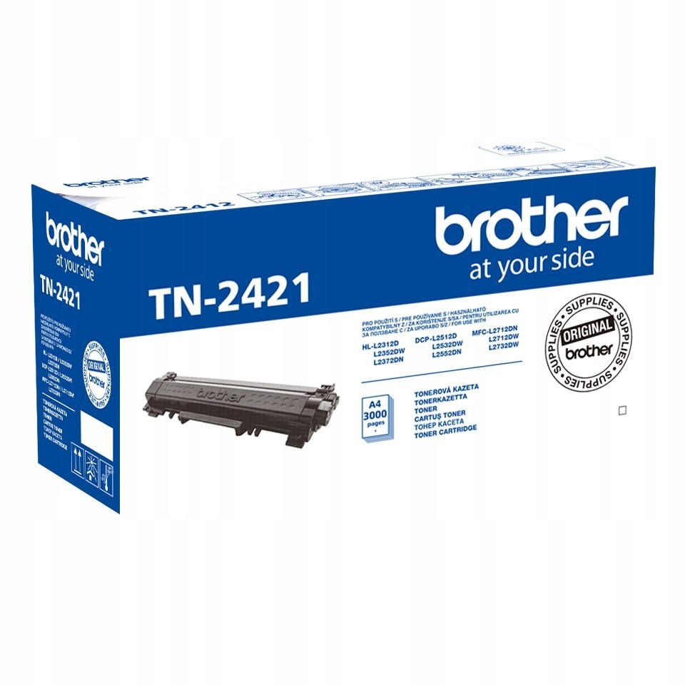 Toner Brother TN-2421 Originál 3000 strán pre DCP-L2512D DCP-L2532DW