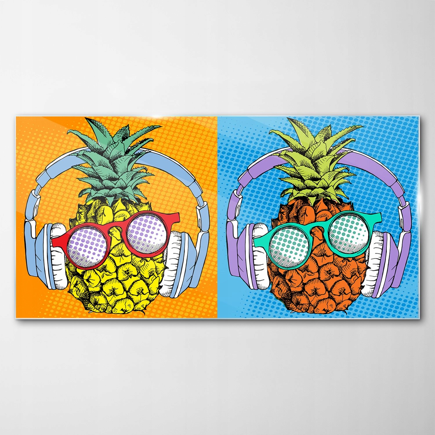 

Obraz na Szkle Dekor Ananas Owoc Plakat 120x60