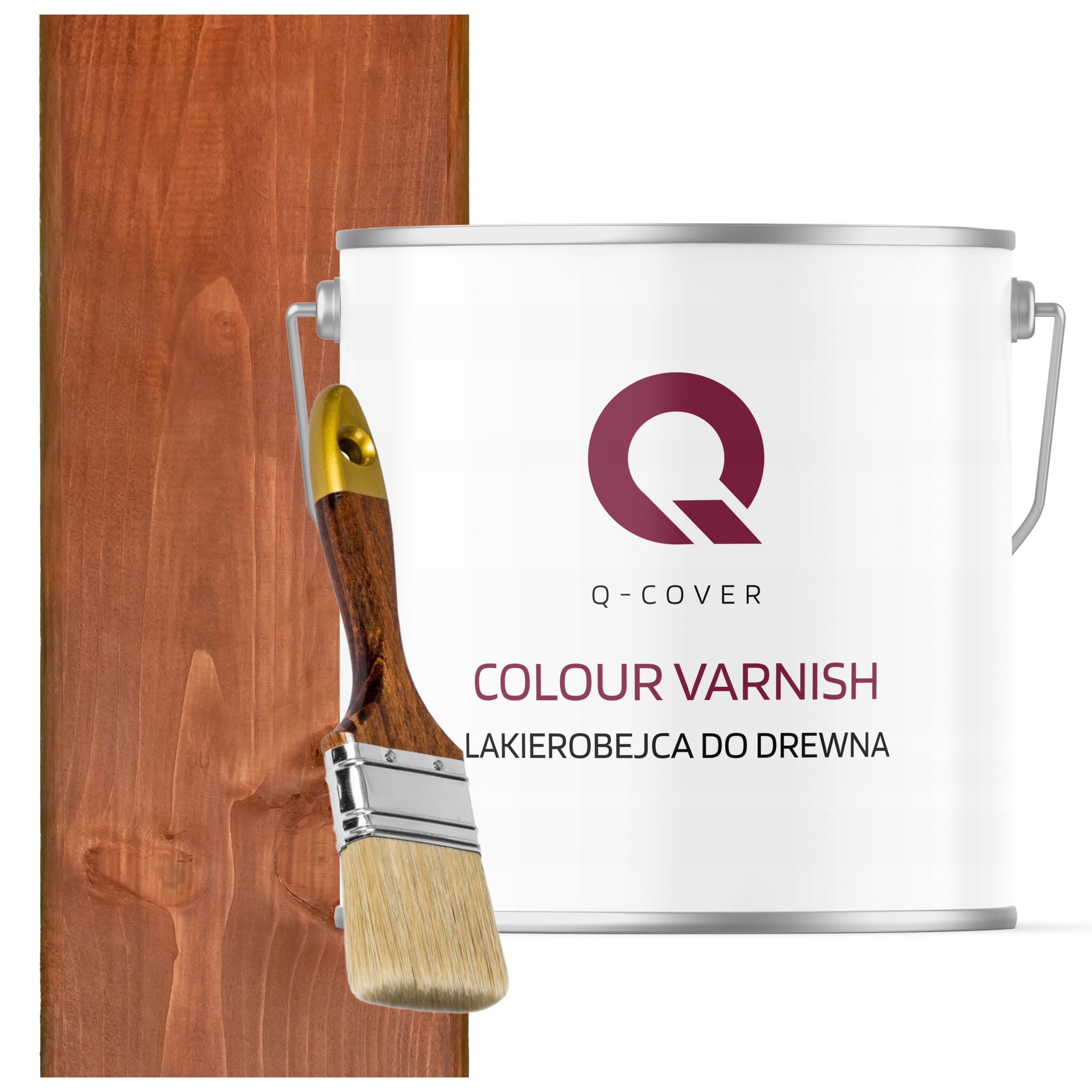 Lakovník Na Dřevěné Prvky Uv 3V1 Ořech Světlý Polomat 5L Dárek