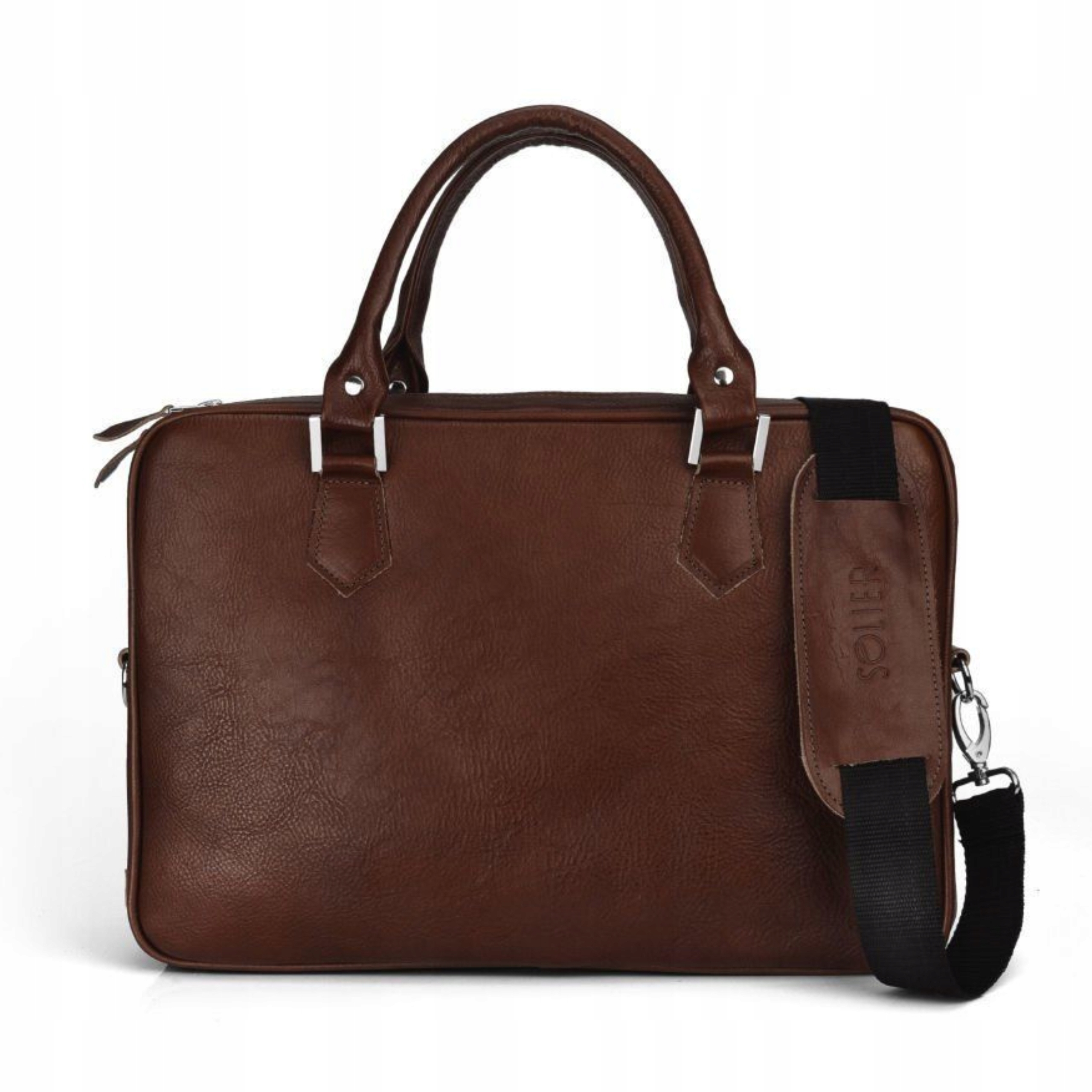 Pánská taška přes rameno pro notebook 13'' do práce kožená aktovka Solier