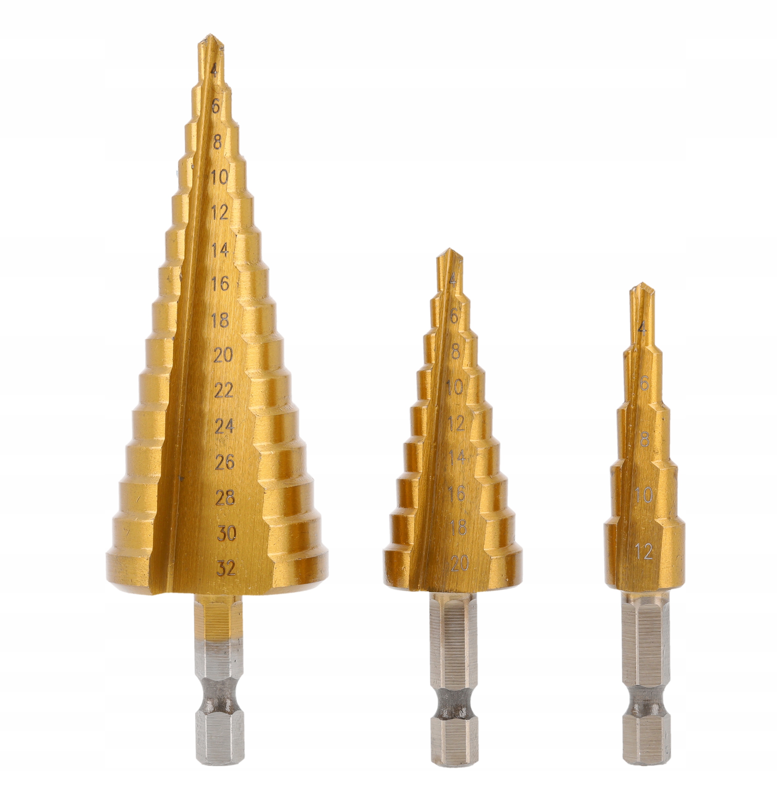 

Wiertło stopniowe 4-32 mm zestaw 3 szt. Hoegert
