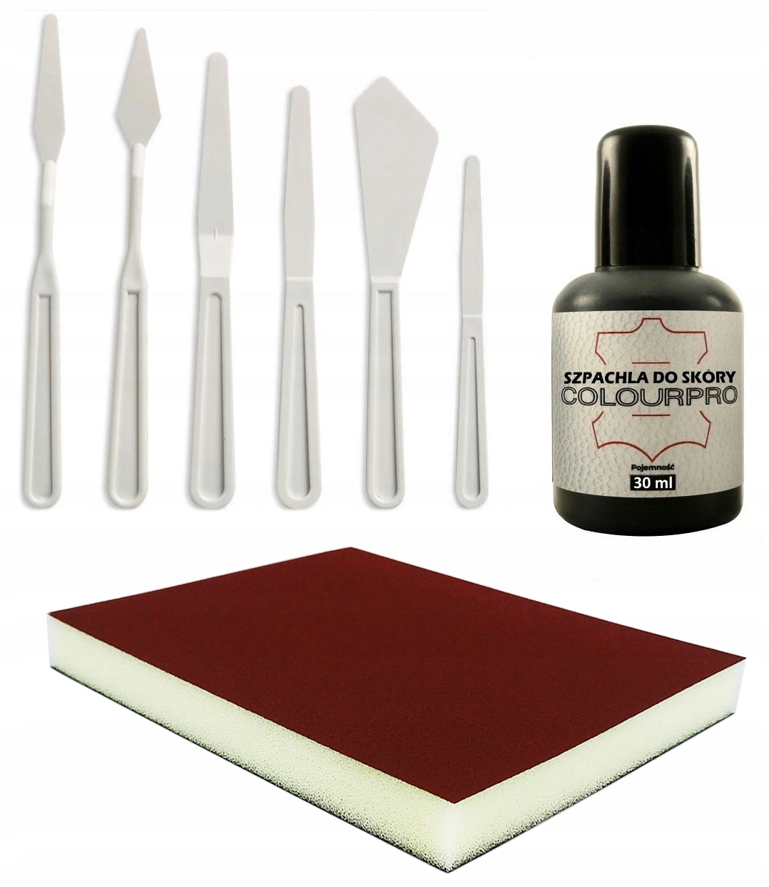 COLOURPRO НАБОР ДЛЯ КОЖИ ШПАКЛЕВКА PAD ШПАТЕЛЯ
