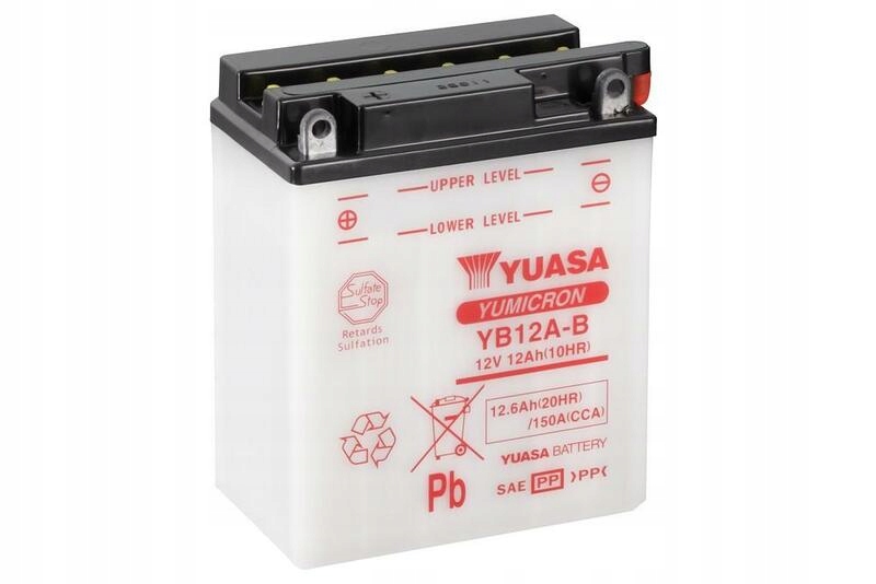 Konvenčné batérie Yuasa bez kyselinovej sady YB12A-B YB12A-B