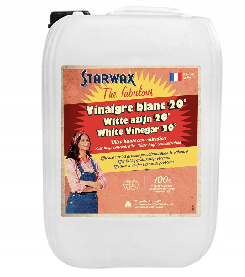 wersja Fr Starwax Ocet Biały 20° Mocny Do Kamienia 100% Eko 10L Kanister