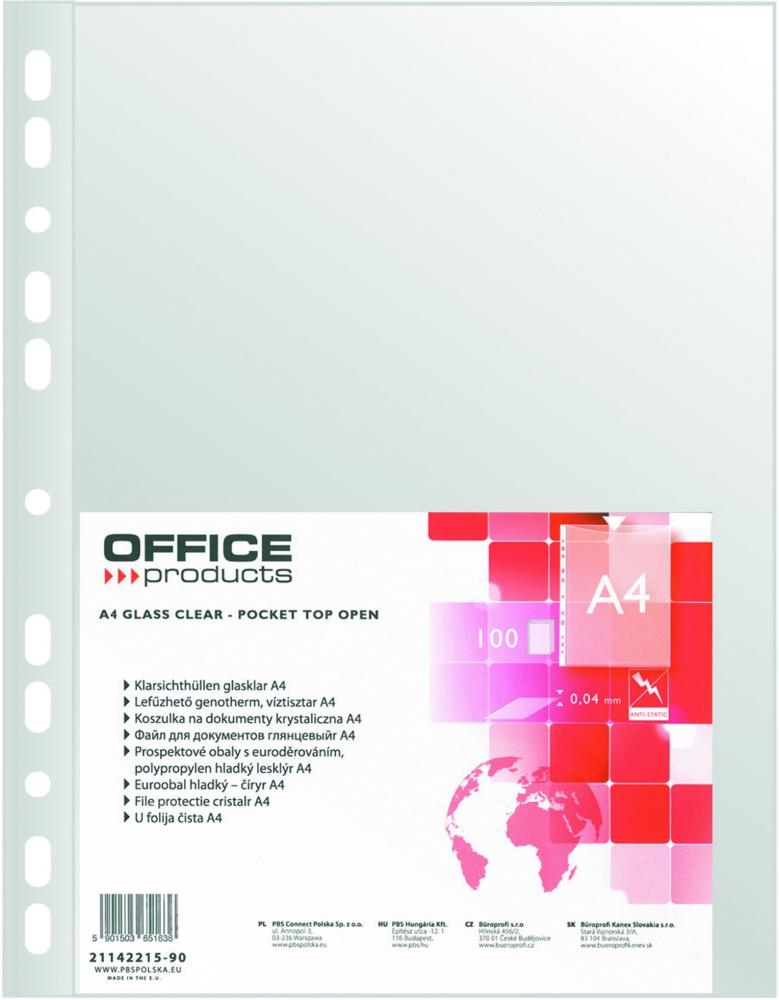 

Koszulki Obwoluty A4 Krystaliczne 100 sztuk Office