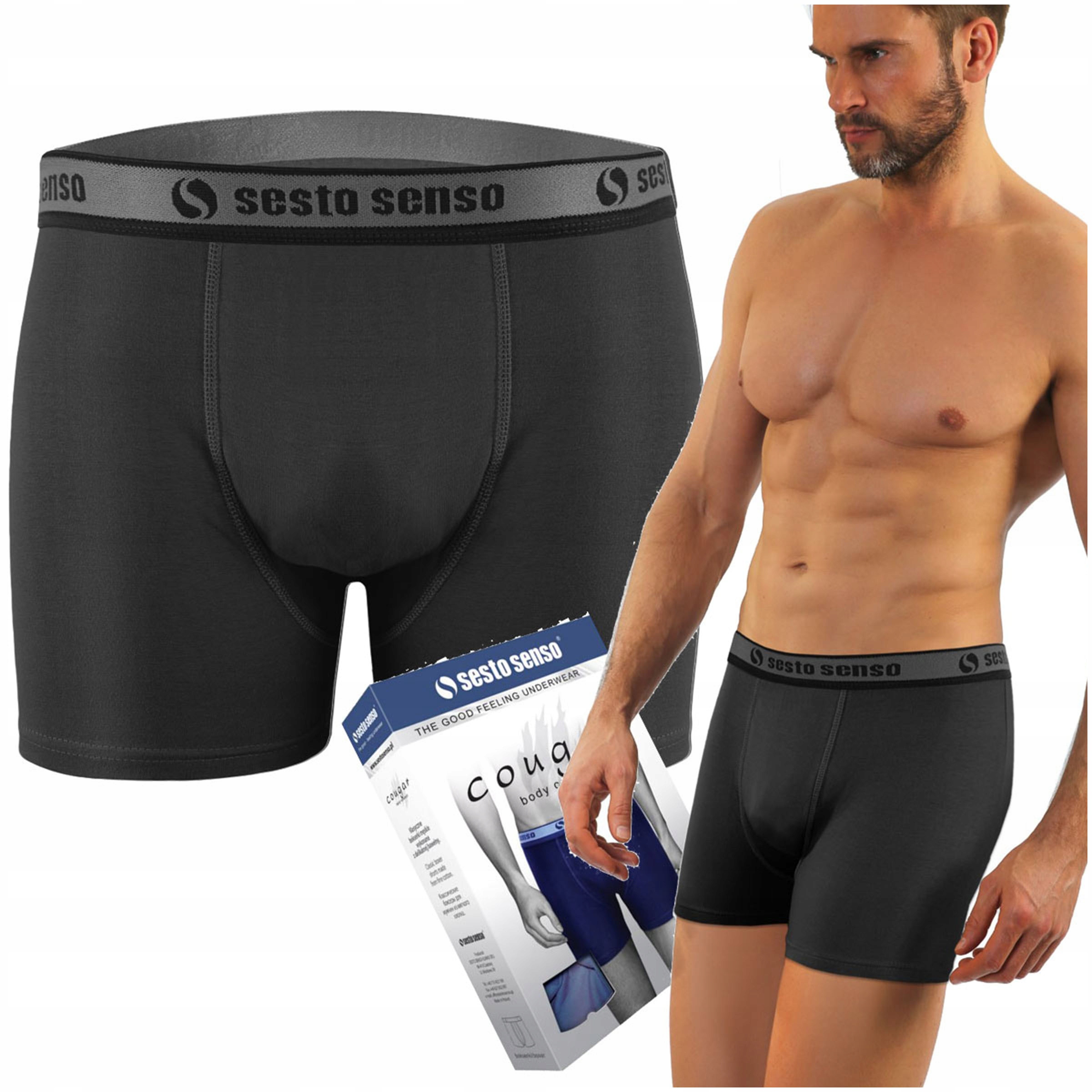 

bawełniane wygodne Bokserki Męskie z długą nogawką