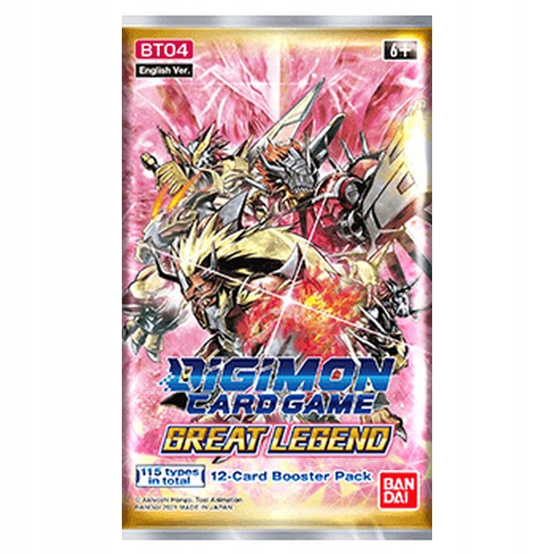 Karcianka Digimon Cg Booster BT04 Great Legend