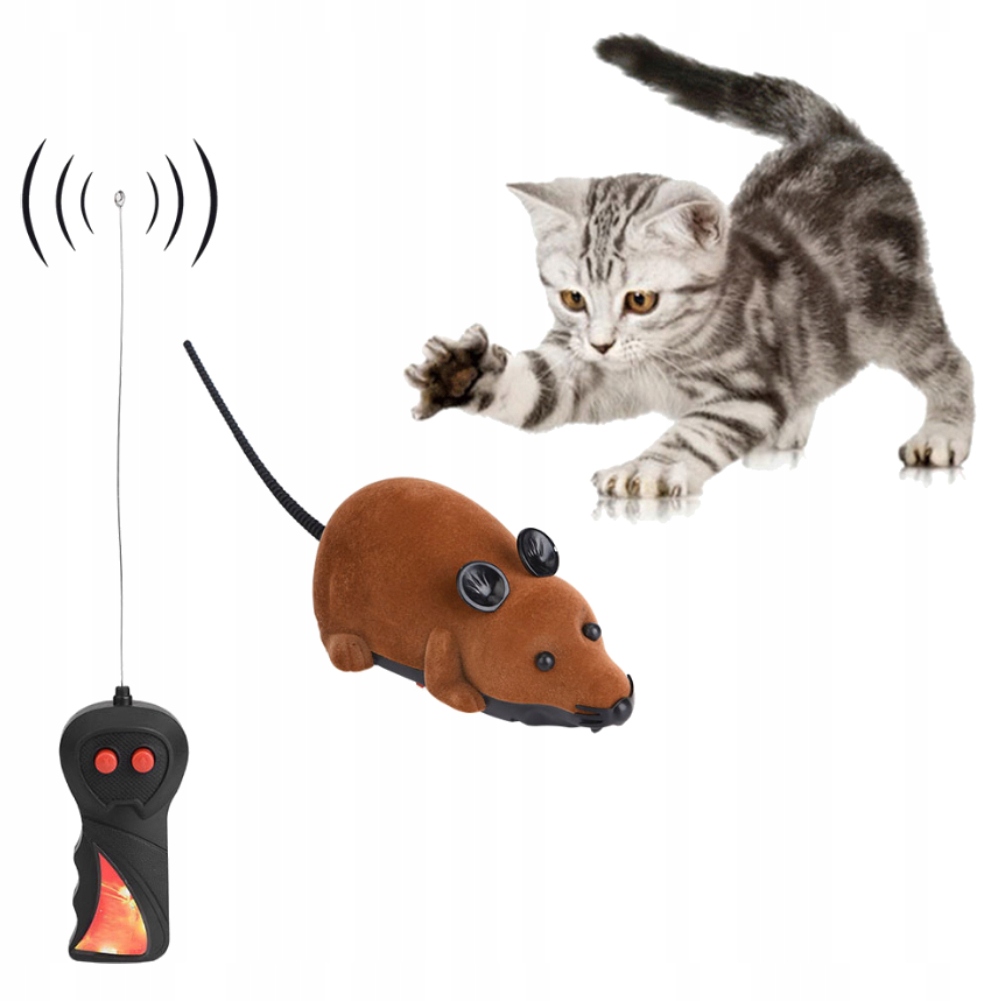 

Mysz zabawka dla kota i psa + pilot