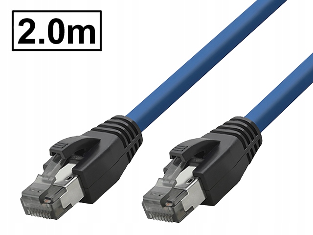 

Patchcord RJ45-RJ45 kat.8.1 ekran Sftp/pimf 2m