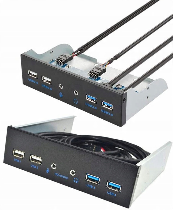 

Front panel przedni Usb 3.0 Hub 6 portów 5,25 cali