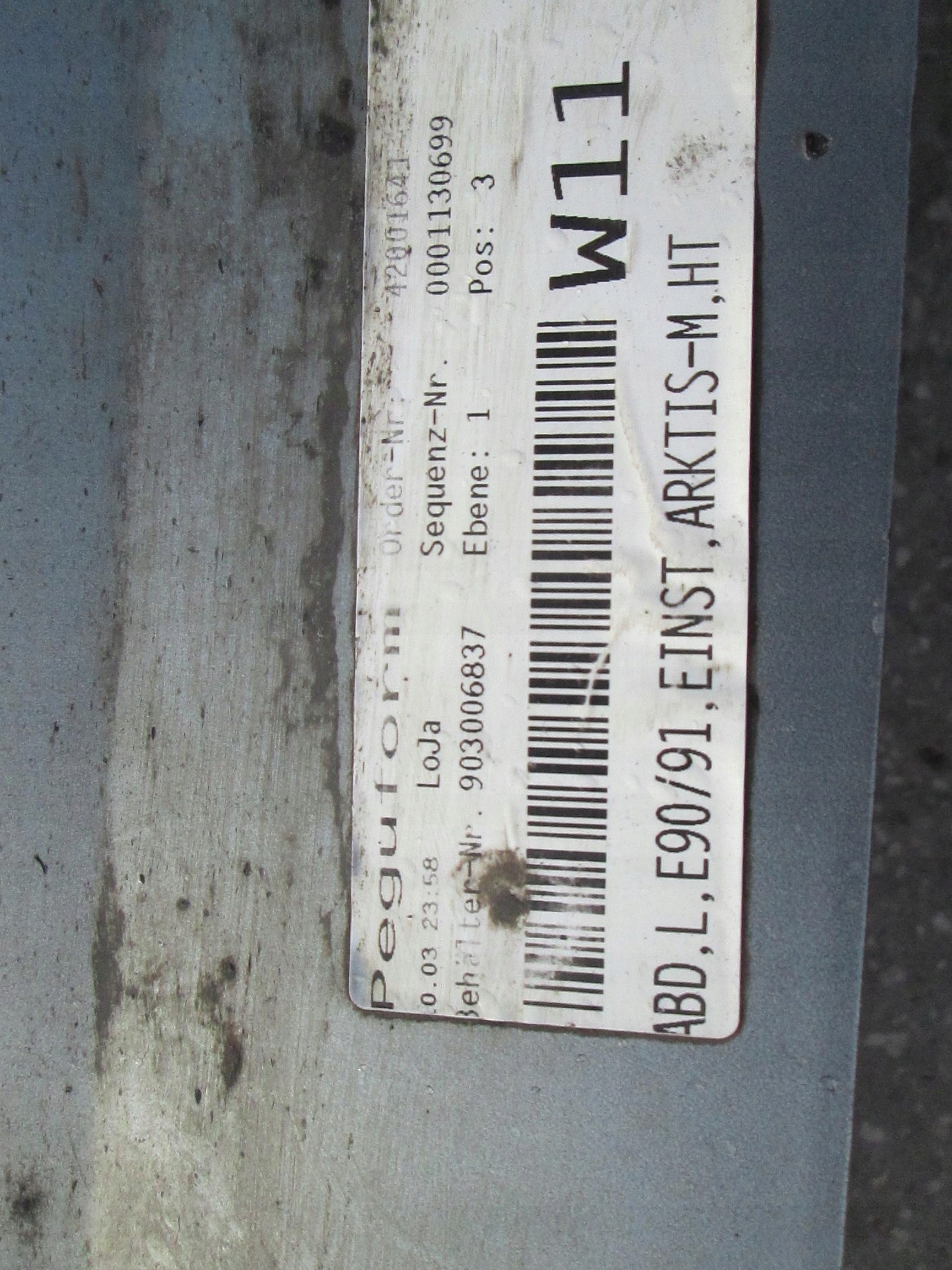 BMW E90 E91 moulding threshold cap left side A34/7 ARKTIS