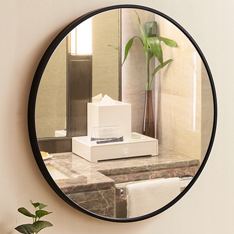 DUŻE LUSTRO OKRĄGŁE Industrialne ŁAZIENKOWE SALON SYPIALNIA CZARNE 60CM XXL Marka MuvuHome