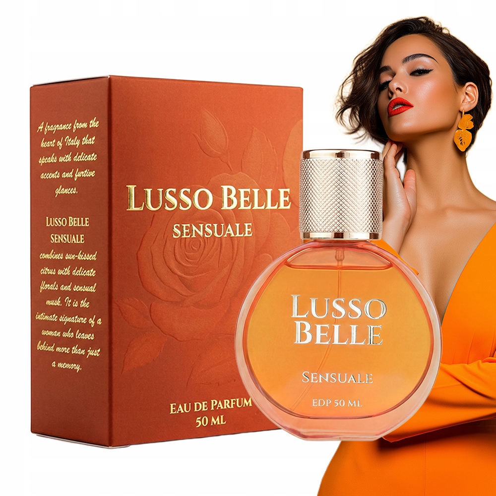 Perfumy damskie o zmysłowym zapachu z piżmem. Lusso Belle Sensuale 50ml