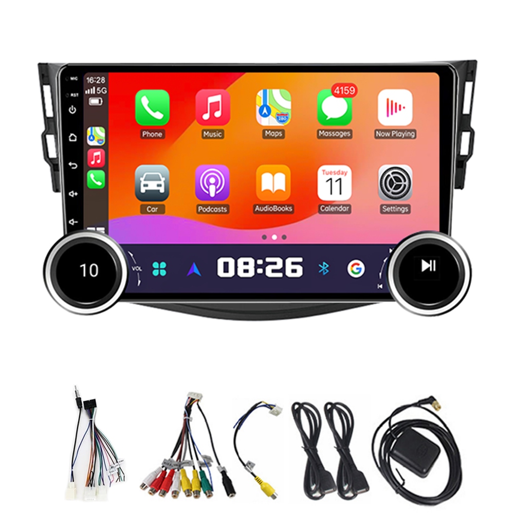 2Din Android 13 Autorádio pro Toyota RAV4 Rav 4 2005-2013 s CarPlay a 4G, 64GB