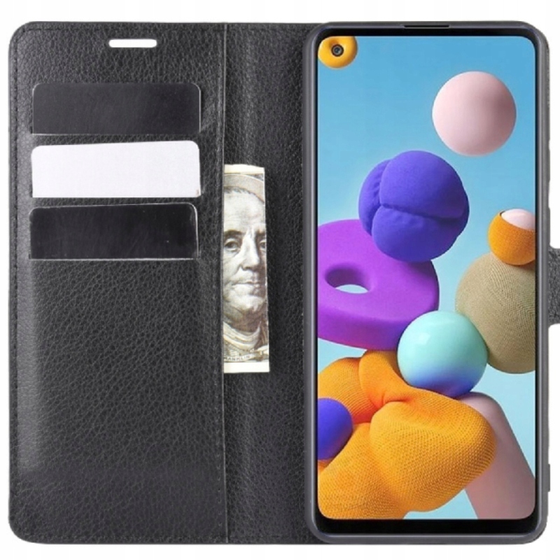 

Etui Z Klapką Portfel Litchi Do Galaxy A21S
