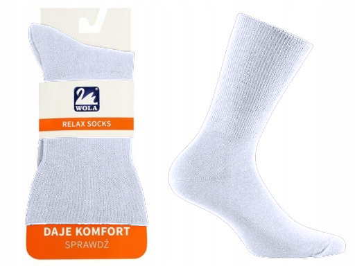 

skarpety męskie Bezuciskowe Wola Relax 39-41 białe