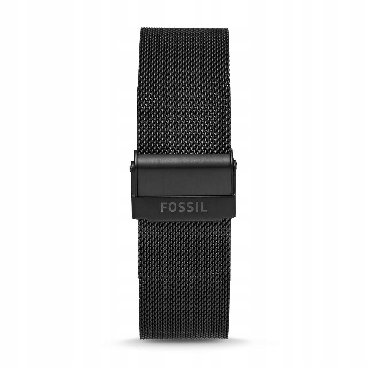 Černý náramek Fossil 22 mm Julianna FTW6036