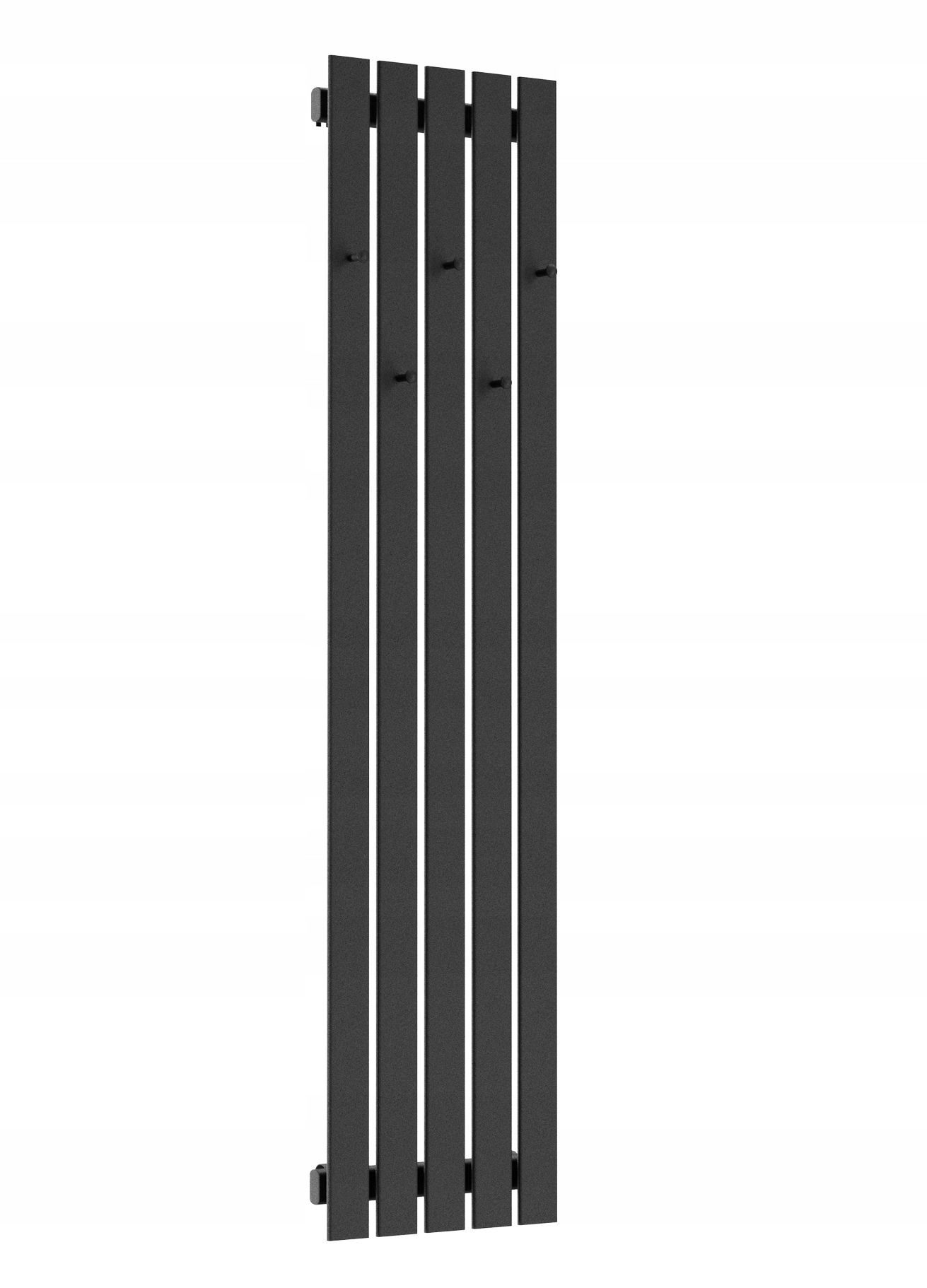 Dekoratívny panelový radiátor Hook 120x38 Čierna Struktura