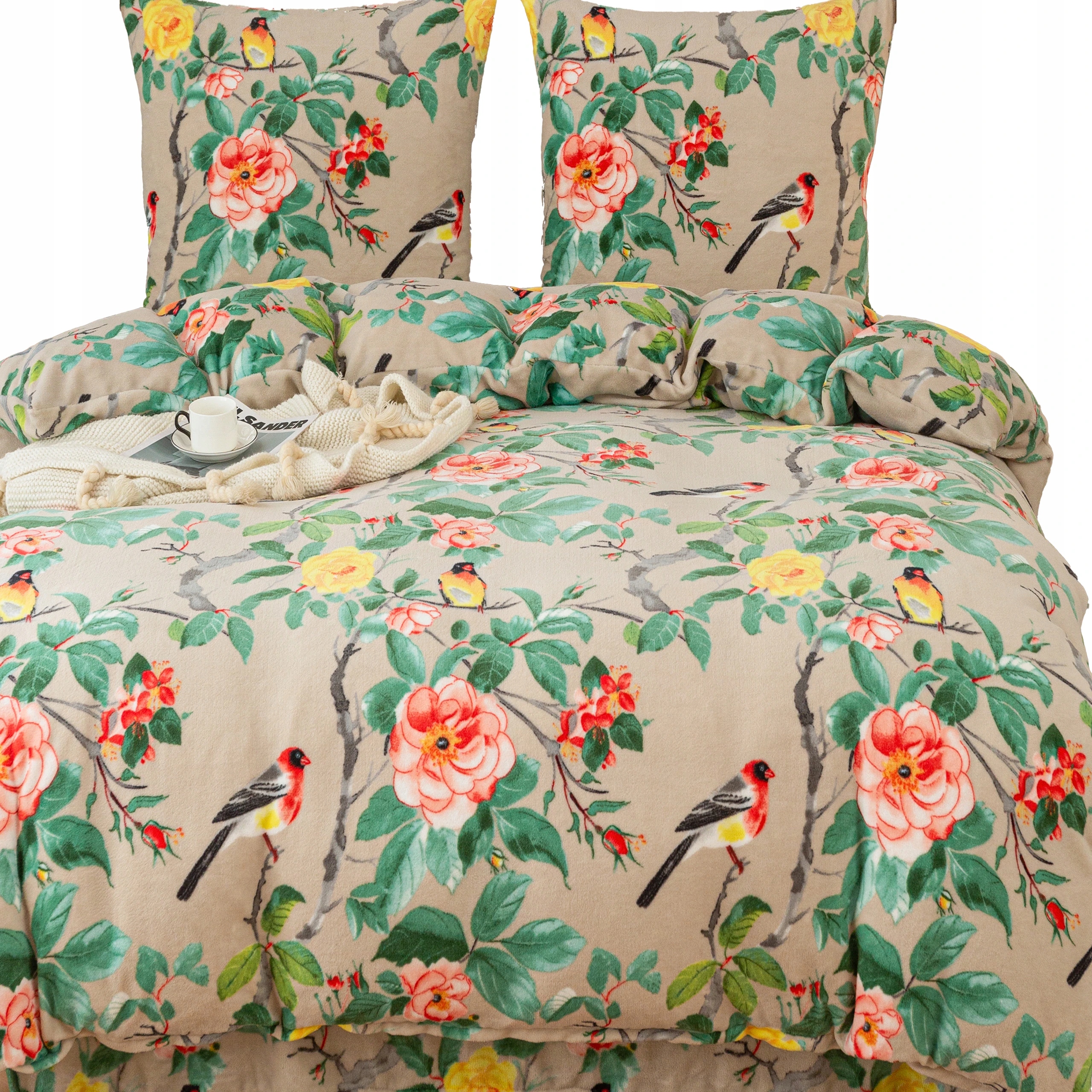 Pościel Miś 200x220 Zimowa Polarowa Ciepła Mikrofibra Komplet Pościeli