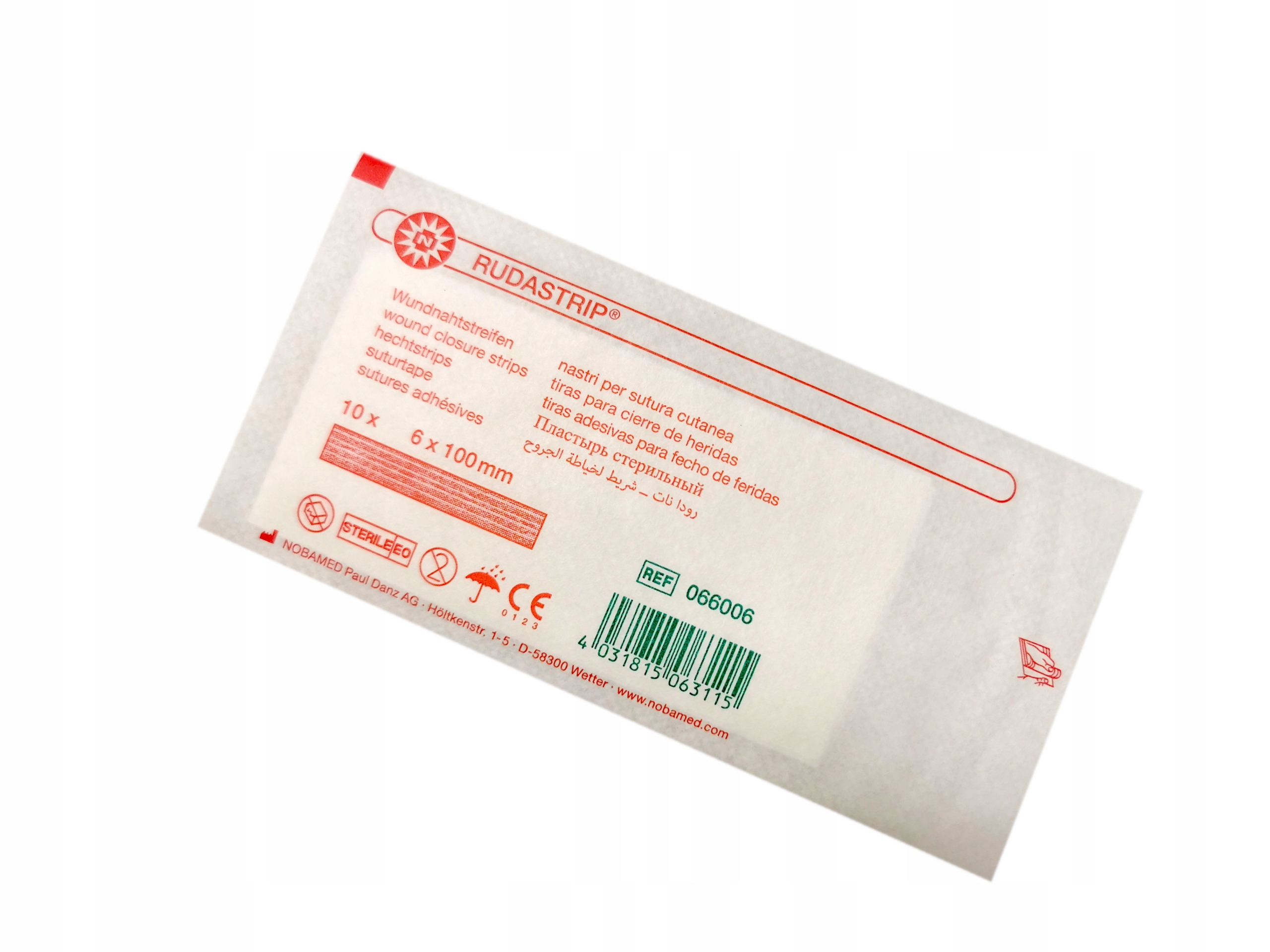 

Rudastrip paski do zamykania ran 6x100 10 szt.