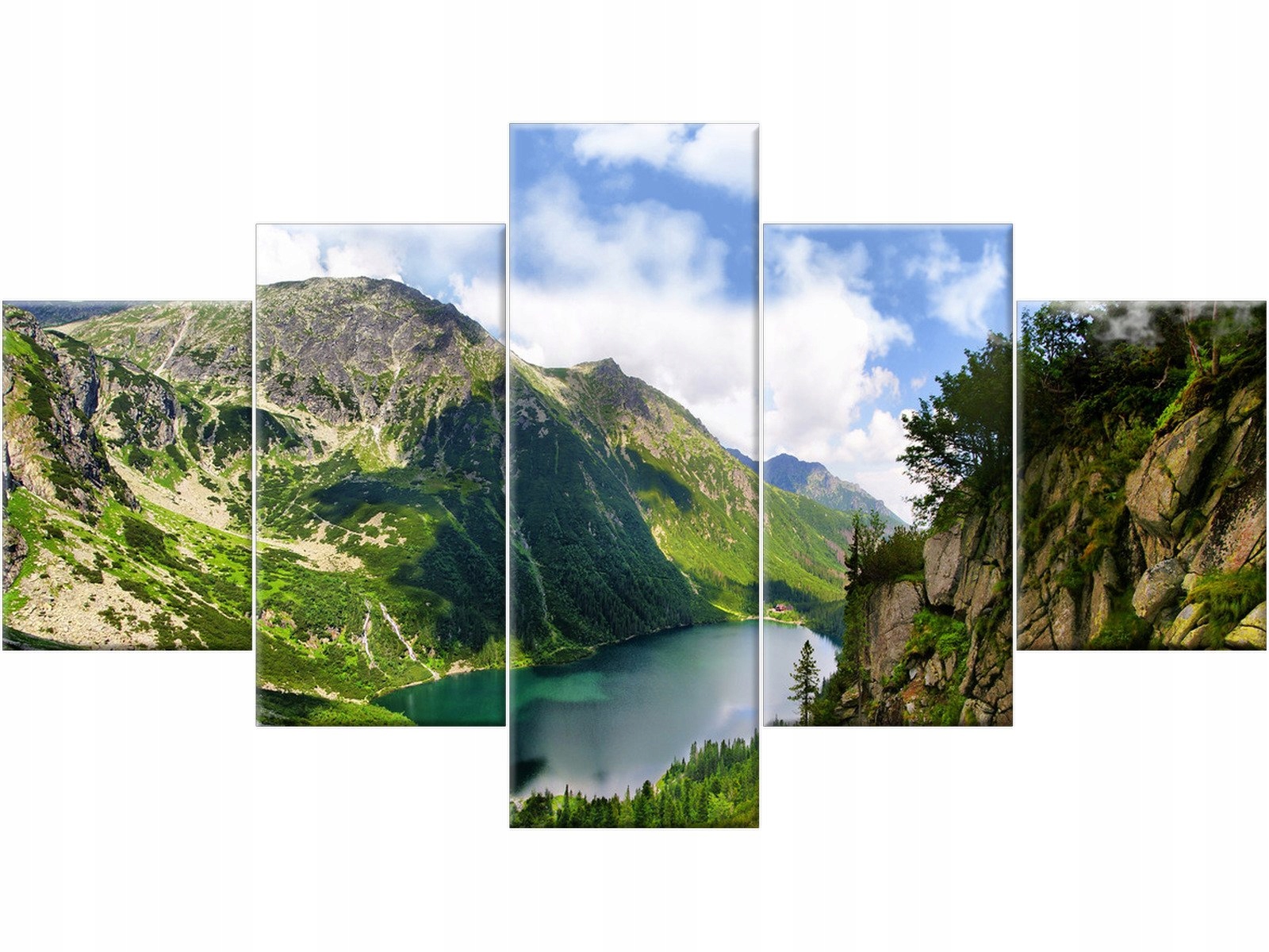 

Morskie Oko Tatry Góry Obraz 125x70 Tryptyk Polska