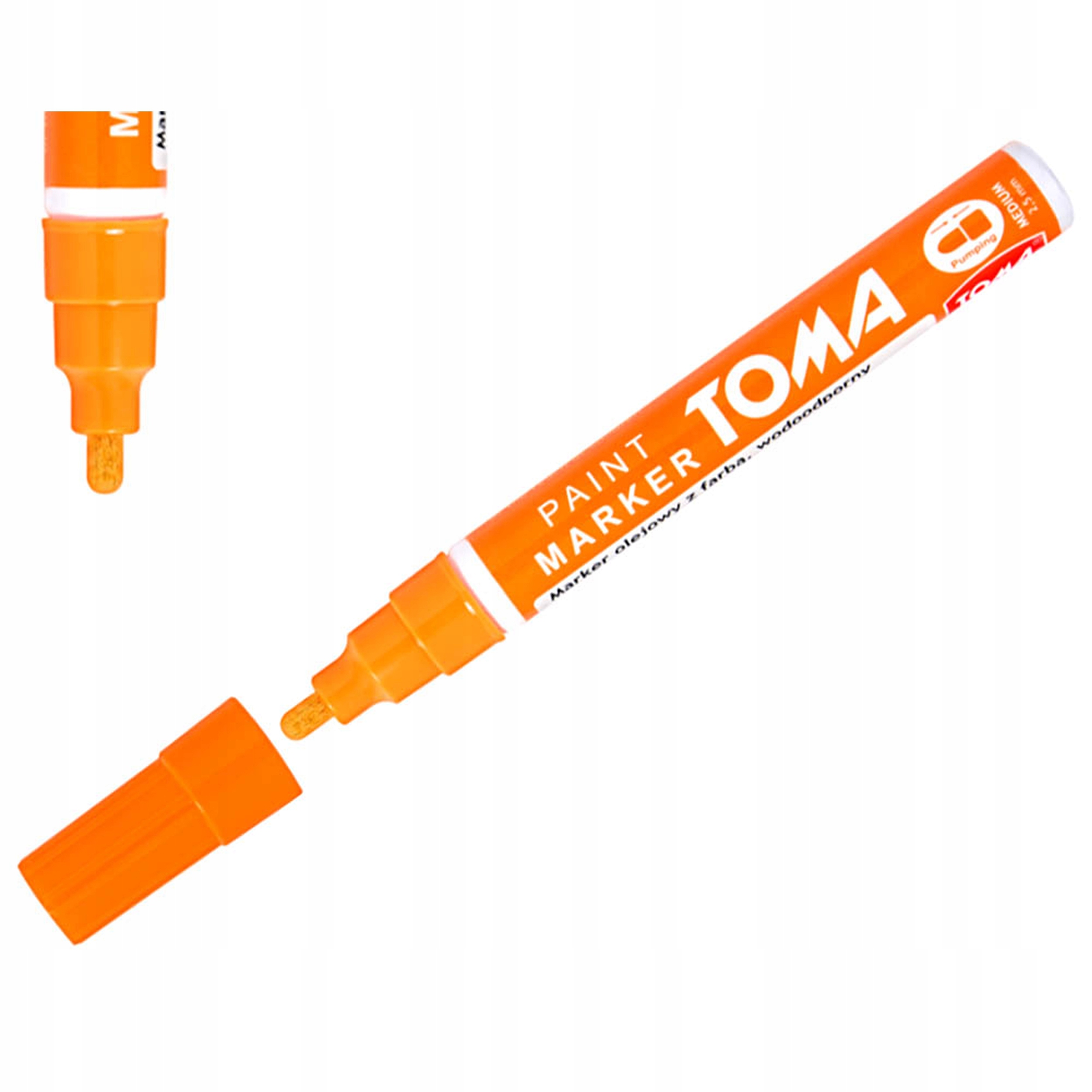 

Marker Olejowy Mazak Olejny Toma TO-440 Pomarańcz