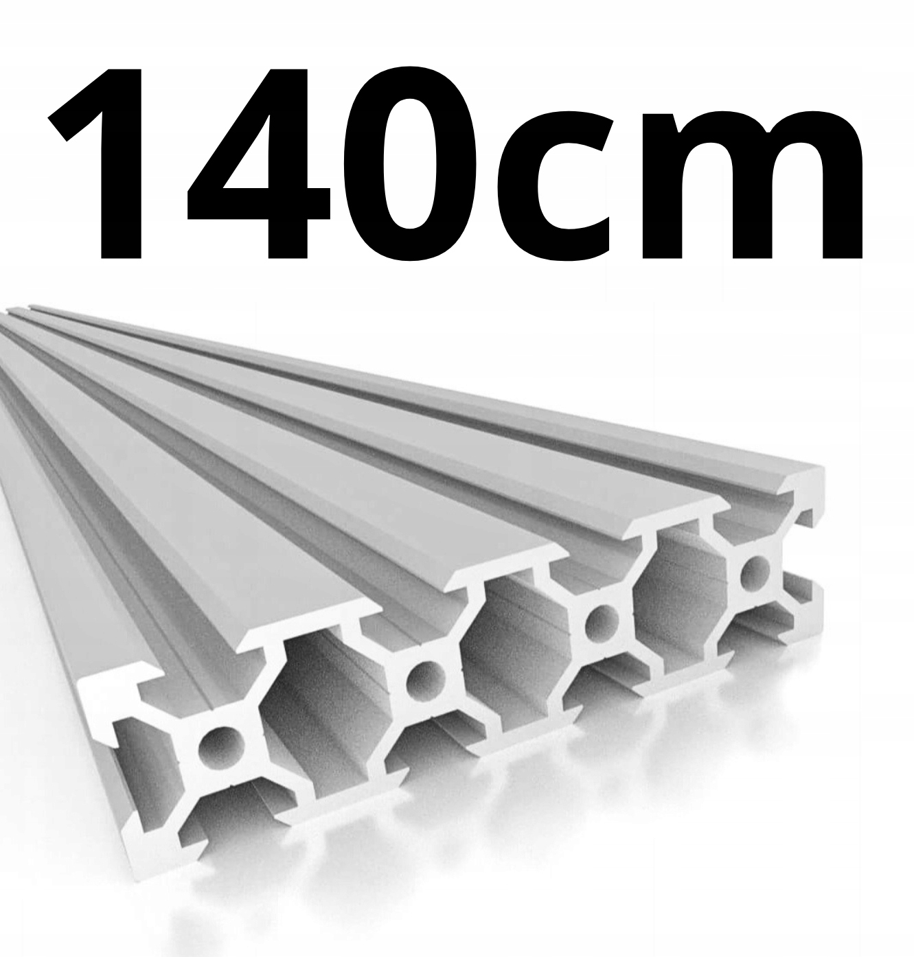 Profil Aluminiowy Konstrukcyjny 20x80 V-slot 2080 140 cm Cięty Na Wymiar