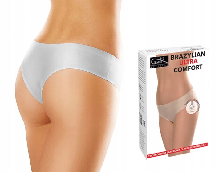 

Gatta Figi Brazylian Comfort, bezszwowe, Białe, Xs