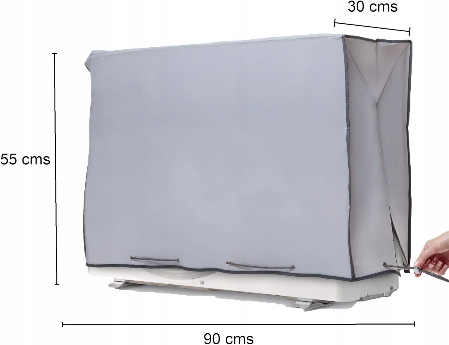 POKROWIEC NA KLIMATYZATOR KLIMATYZACJĘ ZABEZPIECZA PRZED RDZĄ 90x55x30 cm Moc jednostki zewnętrznej 0 W