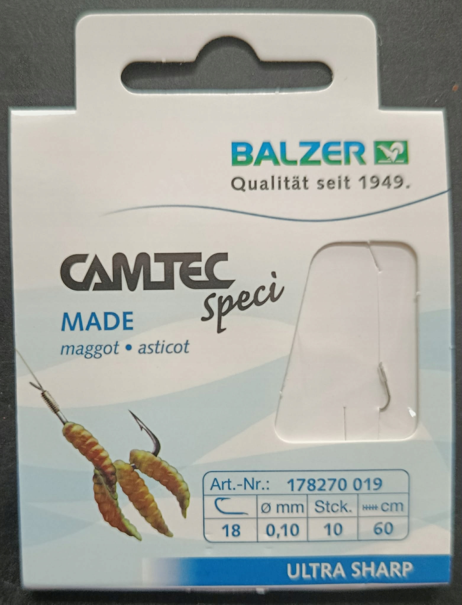 Haczyki wiązane Camtec Speci Made (Biały Robak) nr 18 – Balzer